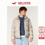 HOLLISTER24冬款美式保暖立领厚夹克棉服外套男装332-4106 棕色 S (175/92A)