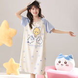 吉伊卡哇女童睡裙夏季莫代尔薄款卡通超萌小八初中生女孩家居服 BLF-2424【吉伊卡哇】 140 (16)码 身高【60-70斤】