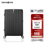 新秀丽（Samsonite）行李箱20英寸拉杆箱时尚密码登机箱竖条纹旅行箱包黑色GU9*09001