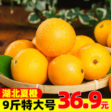 果果牛秭归湖北夏橙 当季新鲜水果手剥酸甜橙子高山冰糖脐血多汁 可选 9斤特大号(力荐)