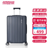 美旅箱包行李箱20英寸拉杆箱可扩容旅行箱登机箱薯条箱炭灰色79B密码箱