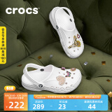 crocs卡骆驰洞洞鞋贝雅男鞋女鞋轻便耐磨一脚蹬拖鞋休闲鞋|10126 白-100 39 (240mm)