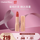 CHARLOTTE TILBURY摩登雾感唇膏良辰蜜吻3.5g 蜜桃奶茶色口红 送女友礼物