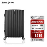 新秀丽（Samsonite）行李箱28英寸拉杆箱竖条纹大容量旅行箱包托运密码箱黑色GU9