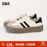 Semir女鞋德训鞋冬季休闲鞋运动鞋板鞋女SFYM233655 白色 37