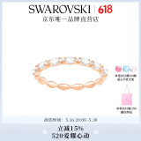 施华洛世奇（SWAROVSKI）  MATRIX 戒指 经典闪亮轻奢饰品520礼物女 镀玫瑰金色 52mm-12号 5366583