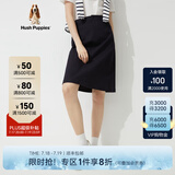 Hush Puppies【柔软亲肤】暇步士女装春夏休闲通勤经典半身裙女 188黑色 S (26)