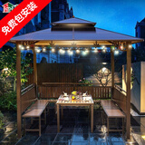 藤朝家具（Teng chao jia ju）户外庭院凉亭简易组装别墅楼顶露天台室外花园院子亭子 3X3M四柱亭+3座+桌子【8柱