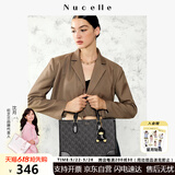 纽芝兰（NUCELLE）黑色鸭子托特包包2025新款大容量单肩包上班通勤手提大包生日礼物