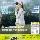 蕉下（beneunder）防晒衣女宽松百搭防紫外线出行AL417浅炭灰均码加大