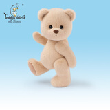 莉娜熊（TeddyTales）小熊玩偶毛绒玩具熊泰迪手作熊安抚娃娃送礼送人生日礼物女生 奶茶色（经典款） 中号站姿约30cm