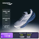 Saucony【彭于晏同款】索康尼胜利22专业强缓震跑鞋男厚底跑步鞋运动鞋男 白深兰218 42