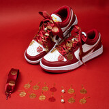 aj莆田纯原婚鞋dunk红色秀禾结婚女板鞋男新款百搭低帮婚鞋新娘鞋 7728白红+婚鞋配饰 37
