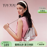 toutou包包女款2025牛仔链条双肩包休闲流浪包旅游生日礼物女孩背包