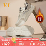 361°运动鞋男秋冬季加绒复古棉鞋情侣厚底休闲老爹鞋子男672446738-1