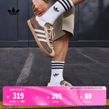 adidas「T头鞋」STADT经典时尚薄底运动板鞋男女阿迪达斯三叶草   岩层深土地棕/汉玉白/魔力浅褐(女生买小半码)   37