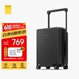 地平线8号（LEVEL8）行李箱男女密码拉杆箱大旅行家20英寸登机宽拉杆PC旅行箱黑色