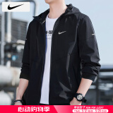 耐克（NIKE）外套男士 25春秋季新款运动服装梭织连帽防风衣透气舒适休闲夹克 薄款/建议拍大一码/晒图退10 L 【175】体重130~150斤左右