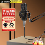 智国者【录音棚音质】电脑麦克风动圈桌面声卡直播电竞电容游戏k歌收音主播设备话筒台式音箱笔记本3.5mm