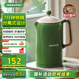 大宇（DAEWOO）【国家补贴】烧水壶电热水壶热水瓶电水壶304不锈钢双层多段控温保温恒温电水壶烧水壶EK01 1.5L 【爆款热销】清新绿