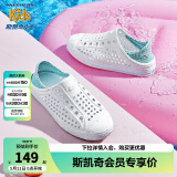 Skechers斯凯奇儿童洞洞鞋夏季凉鞋男女童涉水溯溪鞋防滑沙滩拖鞋91995L 女童/白色/多彩色/WMLT 36