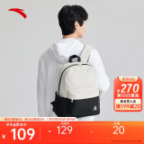 安踏|双肩包|帆布简约大容量通勤旅行背包电脑包双肩初高中学生书包