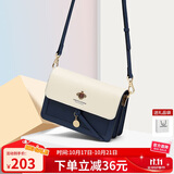 蔻一（Cnoles）斜挎包包女士牛皮单肩高端通勤小方包生日礼物送女友老婆