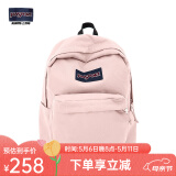 JANSPORT杰斯伯双肩包男旅行背书包电脑包女休闲学生校园情侣 4QUE7N8蜜蜡粉-侧袋+隔层