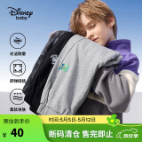 迪士尼（DISNEY）童装儿童男童加绒运动长裤宝宝时尚帅气裤子24冬DB331ME04灰130