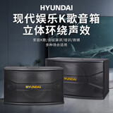 HYUNDAI现代10英寸家庭影院KTV音响会议室蓝牙大功率功放音箱组合家用卡拉OK电视听唱音响一对
