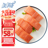 美威 冷冻智利严选三文鱼排4包净重480g 大西洋鲑鱼  海鲜水产鱼类
