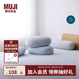 无印良品（MUJI）【凉柔系列】 柔软靠垫 腰垫 办公室 靠枕 床上抱枕 灰色 55*40*20cm