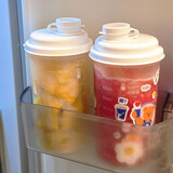 GUIG冷萃杯冷水杯随手杯冰箱冷水壶大容量家用食品级夏日外带便携新款 1个装【*带刻度*】可微波 注：加热蒸煮时需开盖