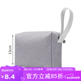 BUBM 多功能数码电源收纳包便捷式办公出差内胆收纳包电脑包配件 灰色-收纳包-中号