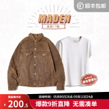 马登工装 美式复古重磅帆布油蜡夹克黄石男主阿美咔叽修身硬汉外套 油蜡夹克+短t组合 L