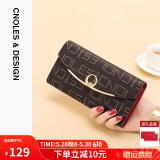蔻一（Cnoles）钱包女士长款手拿包时尚印花钱夹品牌零钱包生日礼物送女友老婆