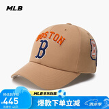 MLB帽子男女情侣学院风大GOLO硬顶系棒球帽3ACPV044N-43CAL-F
