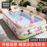 Bestway充气泳池婴儿宝宝儿童室内游泳池家用折叠户外戏水池1.8m