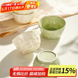 佩尔森奶油风陶瓷米饭碗家用2024新款吃饭碗高颜值碗碟套装面碗汤碗餐具 4.75英寸饭碗-混色 10件套