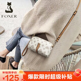 金狐狸（FOXER）女士包包女包大容量单肩斜挎包手机包小包轻奢生日礼物送女生女友