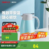 SIMELO施美乐保温壶大容量家用办公304不锈钢暖壶热水壶 2.0L平安蓝色