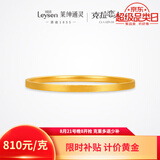 莱绅通灵克拉恋人黄金足金手镯古法福镯三金礼物金镯子生日七夕情人节礼物 58圈口约8.85g按实收克重多退少补