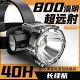 WarsunWE01头灯可定焦感应赶海头戴式强光充电远射防水工作矿灯钓鱼