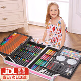 钰贝嘉高档带铝框145件3-10岁生日礼物女孩画画套装绘画7-14岁儿童礼物 豪华版粉色小马【双层铝框】145 绘画套装+送人优选  圣诞节礼物