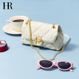 HR赫莲娜包包女包斜挎包女小包时尚菱格链条包圣诞礼物送女友