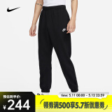 耐克（NIKE）Sportswear 裤子男裤束脚裤时尚休闲卫裤宽松直筒加绒运动长裤 BV2738-010 L