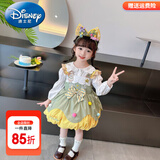 迪士尼（Disney）童装洛丽塔公主裙女童连衣裙夏季蓬蓬裙儿童裙子夏天生日礼服裙夏 套装糖果洛丽塔【衬衫+吊带裙】 90 尺码1~2岁【 80-90cm】cm