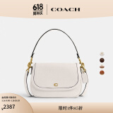 蔻驰（COACH）新款女士经典款LEGACY单肩包斜挎包真皮夏季女包 B4/粉笔白色