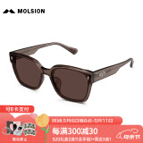 MOLSION陌森潮流太阳镜女2025肖战同款墨镜男方框高清偏光MS3129&MS3128 MS3128A21透棕色框+暗棕片