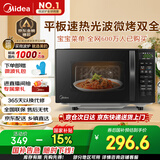 美的（Midea）微波炉烤箱一体机 小型家用20升微波炉  光波加热 钻石背板（M1-L201B）